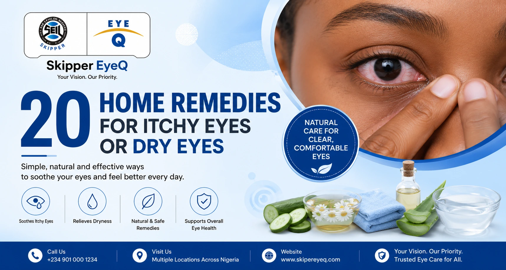 20 Home Remedies for Itchy Eyes Or Dry Eyes